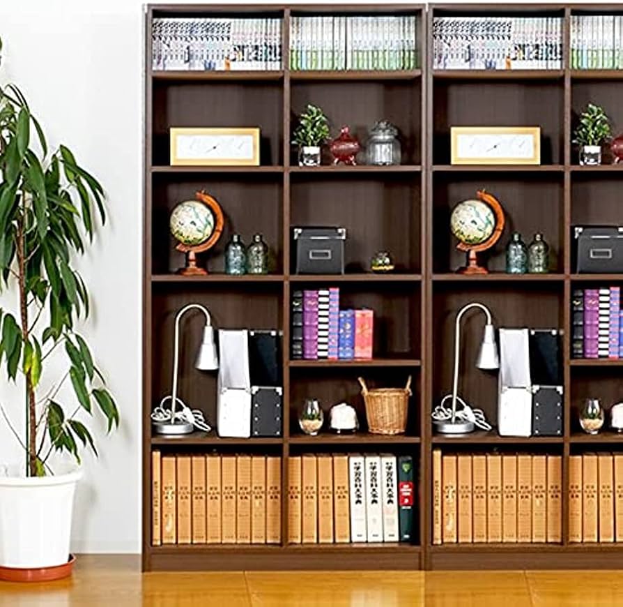 Amazon｜本棚 大容量 幅75 高さ180 シェルフ コミック 収納 棚